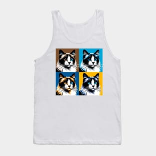 Snowshoe Pop Art - Cat Lovers Tank Top